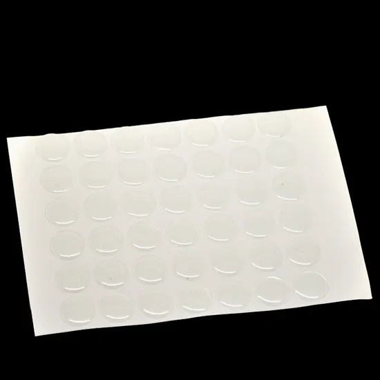 192Pcs Transparent Adhesive Circle Stickers Self Adhesive Stickers 3D