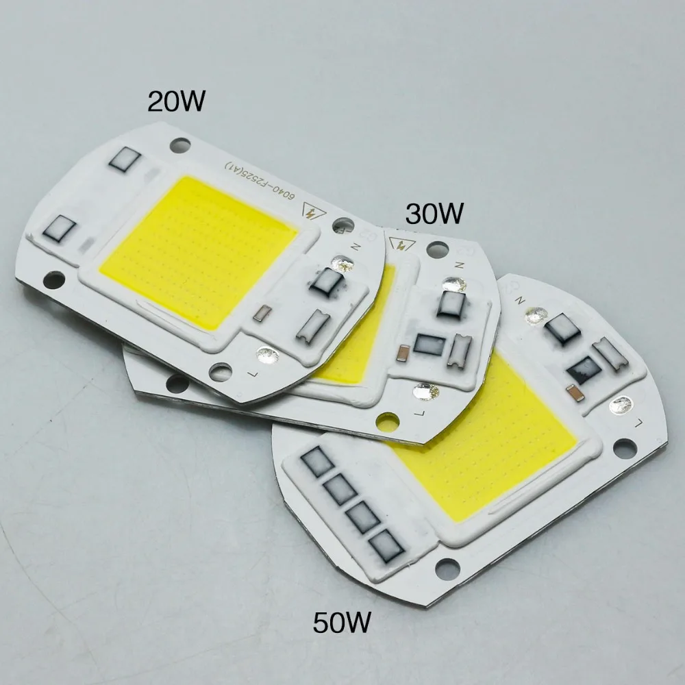 Светодиодный бусины Smart IC чип COB AC 220 V 20 Вт 30 50 энергосберегающие лампы для