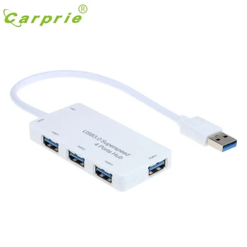 

CARPRIE Compact Hub Adapter Powered USB 3.0 4-Port SuperSpeed For PC Laptop Mac Jan16 MotherLander