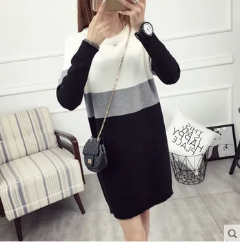

2019 Women Winter Plus-size Knitted Sweater female cashmere sweaters and pullovers Warm long sleeve pull femme oversized