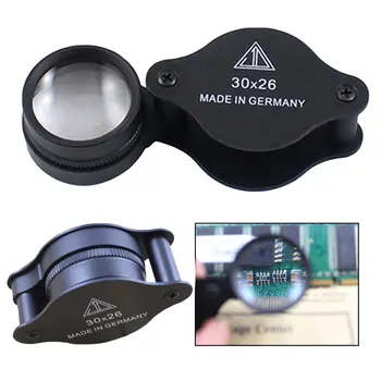 

Newest 30X Magnifier Jeweler Optics Grass Microscope for Coins Stamps Jewelry Loupe