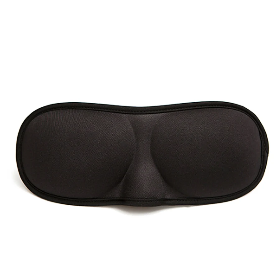 3D маска для сна с повязкой на глаза для отдыха, маска для век для сна, повязка на глаза, без давления, для глаз, для женщин и мужчин, мягкая дорожная повязка на глаза - Цвет: Black