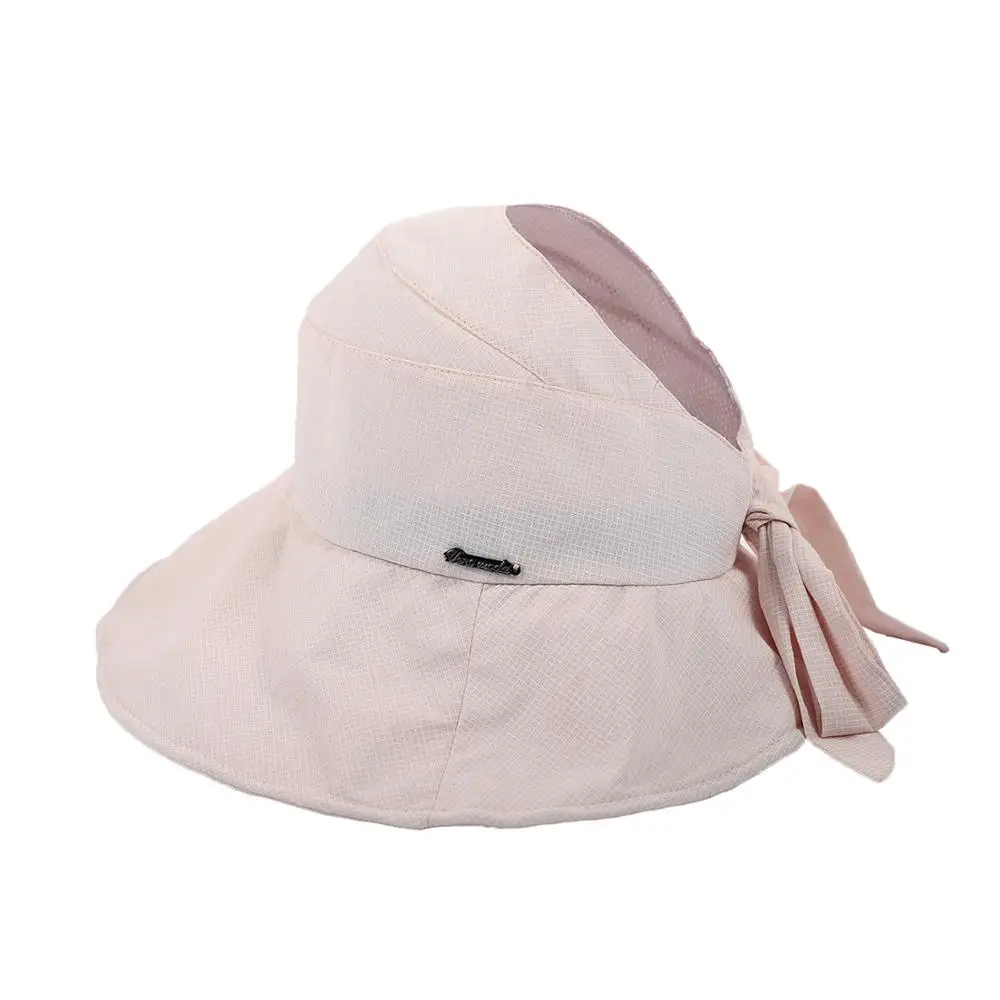 

[FCY] hat female spring new sunscreen sunscreen leisure fisherman hat tourist dome wild lattice empty top fisherman hat
