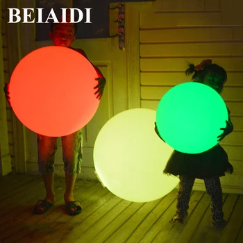 

BEIAIDI IP68 Outdoor Garden Landscape Light Rechargeable Remote Control RGB Colorful LED swimming pool Floating Ball ball light