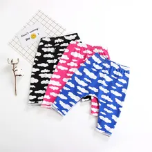 PP Леггинсы Спортивные штаны хлопковые брюки Одежда для маленьких мальчиков и девочек штаны-шаровары с принтом штаны Леггинсы