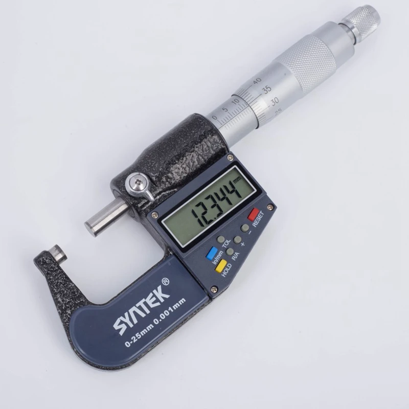 025mm Tube Micrometer with Drum Head Accuracy 0.01 Outside Micrometer Carbide Tipped Gauge For