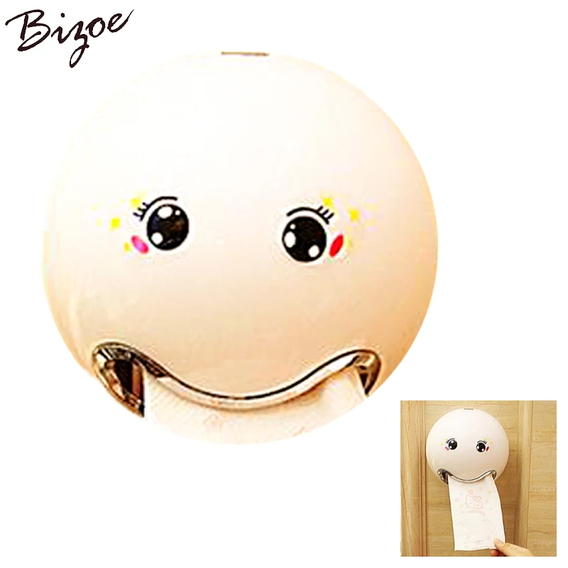 

1PC Bathroom Tissue Box Facial Expression Toilet Roll Paper Box Tissue Case Hanging Napkin Holder Container 9 Colors