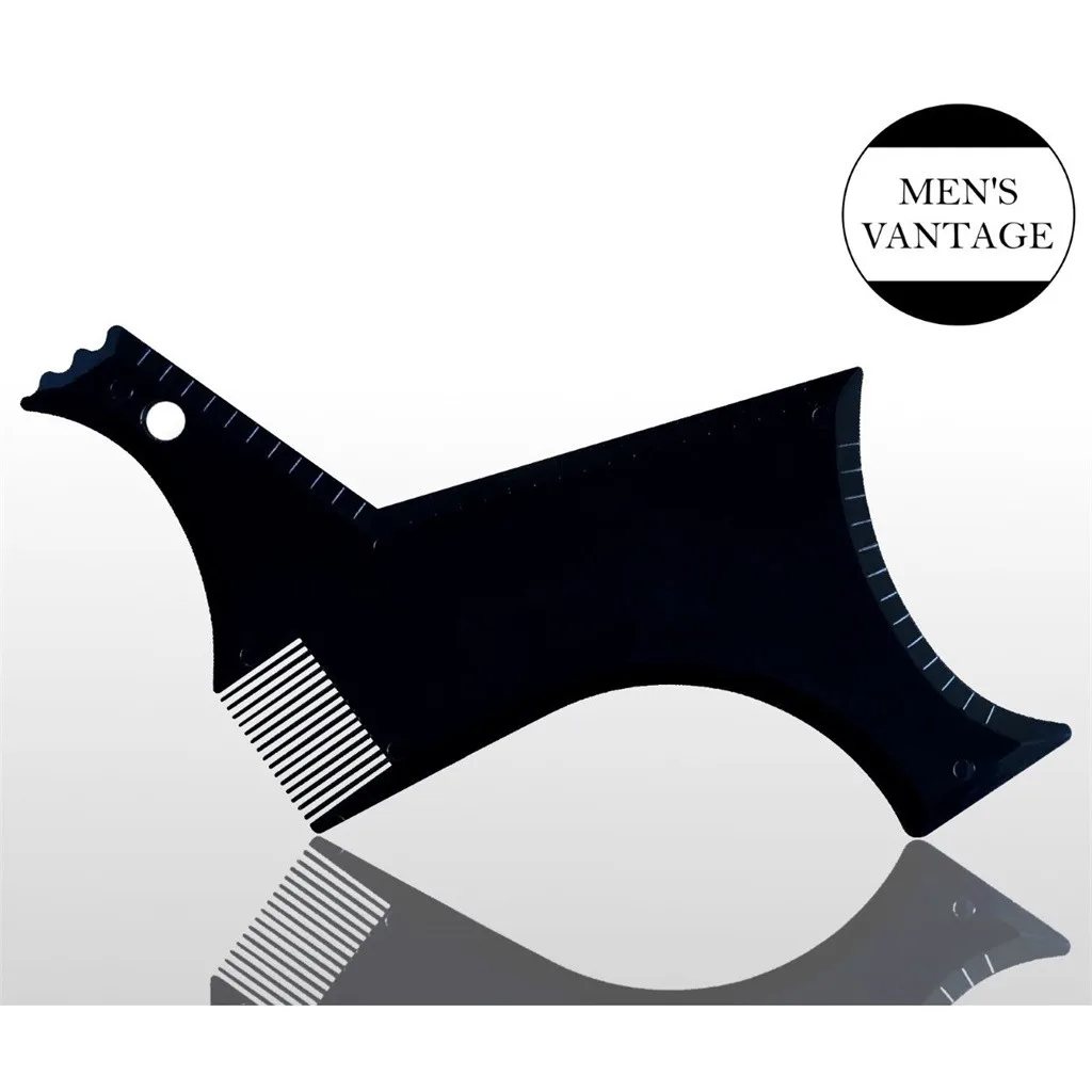 

HAICAR 1PCS New Arrivals Men's Beard Shaper Tool Transparent Template Styling Comb Templates