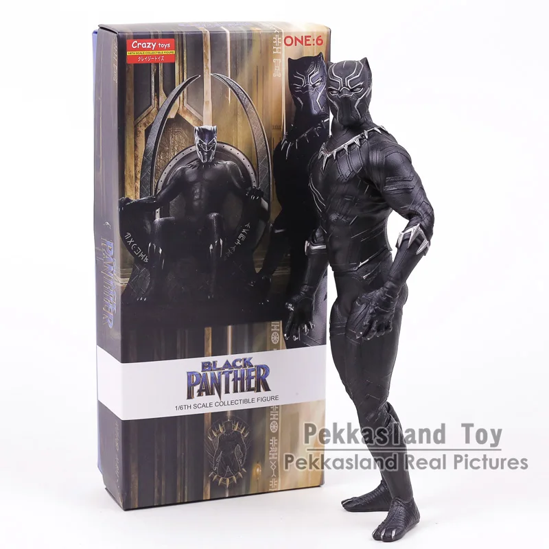 

Crazy Toys Avengers Infinity War Black Panther 1/6 Scale PVC Figure Collectible Model Toy 12INCH 30CM