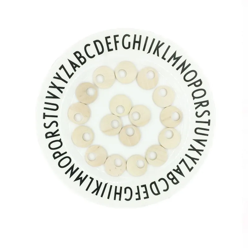 25 мм 10 шт./лот круглые бусины из натурального дерева детские игрушки клип разделитель для бисера для DIY ожерелье браслет ювелирные изделия ручной работы