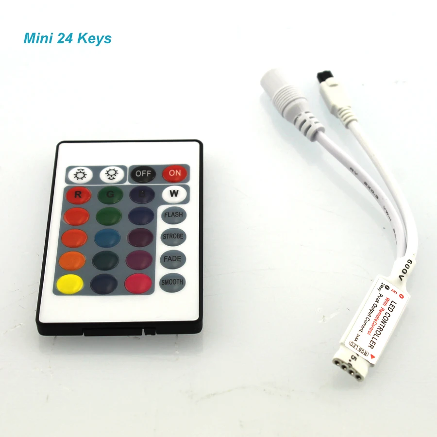 24 клавиши/44 Ключи гамма ИК-/мини-пульт дистанционного управления DC12V контроллер для SMD3528/5050 LED RGB полосы огни мини-контроллер контроллер для светодиодной ленты контроллер rgb контроллер