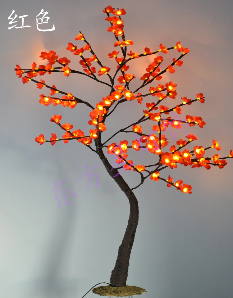 

Free Shipping 4 PCs a Lot Blossom Plum ( Cherry ) Tree Light / 40" with 128 LED & Flowers Tree light, Nature Trunk Treatment