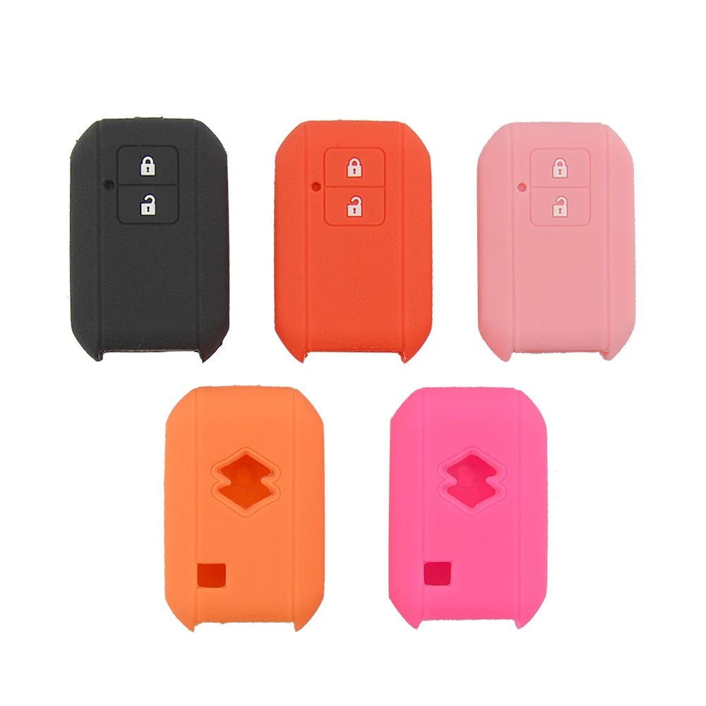 2 buttons silicone car key shell for Suzuki 4