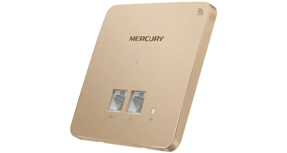 Mercury 2,4 ГГц 300 Мбит/с в стену AP для проект WiFi Крытый AP, N300 Wi-Fi PoE Питание, тел./IPTV Порты и разъёмы* 1, 100 м RJ45 Порты и разъёмы* 1