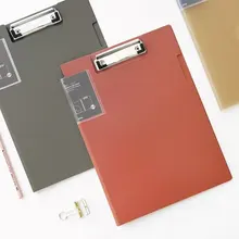 Простые Модные Офисные Carpeta клип A4 отчет буфер папка файл PP пластиковый зажим доска папка