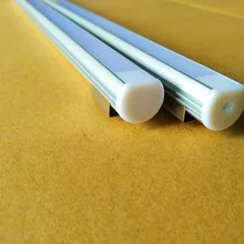 2,5 м/шт. u-образный алюминиевый канал-светодиодный алюминиевый экструзионный для гибких/Жесткая светодиодная лента Светильник w/Oyster White cover