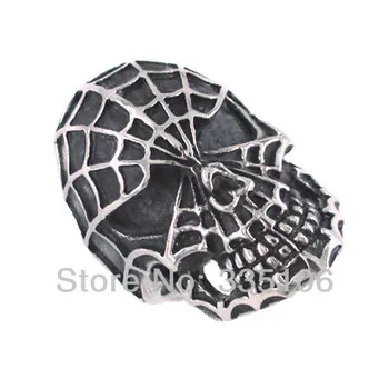 

Free Shipping! Spider Man Mask Ring Stainless Steel Jewelry Punk Motor Biker Men Ring Wholesale SWR0101