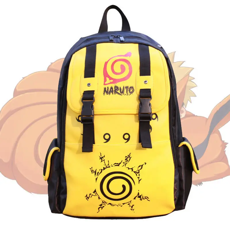 Аниме Наруто Kuramakyuubi Uzumaki рюкзак кожаный ранец школьный сумка для ноутбука сумки
