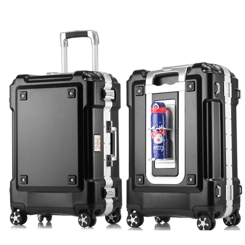 20 24 28 Inch Larger Capacity ABS PC Aluminum Frame Luggage Bag Commercial Boarding Case Trolley Travel Suitcase Password Box