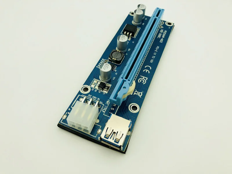 60 см USB 3 0 Mini PCI E к PCIe Райзер Express 16x расширитель карта адаптер SATA 6Pin кабель питания