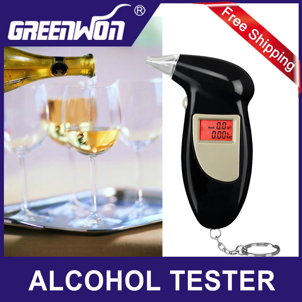 GREENWON Alcohol Tester breath alcohol Analyzer Digital car accessories Breathalyzer alcohol tester breath alcohol tester