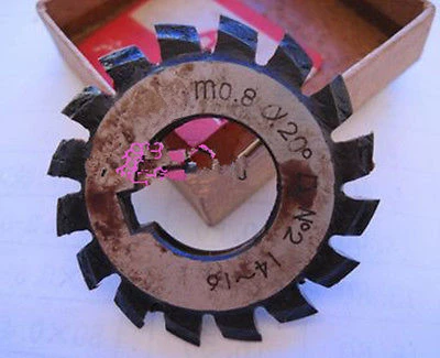 

Set 8Pcs Module 0.8 PA20 Bore16 1#2#3#4#5#6#7#8# Involute Gear Cutters M0.8 LF1