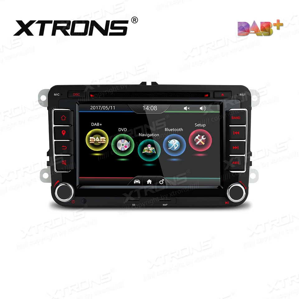 Clearance 7" DAB+ Radio Car DVD Player GPS For Volkswagen VW Skoda Seat Amarok Beetle Bora Caddy Eos Golf Passat T5 Auto 2 Din RDS Stereo 1