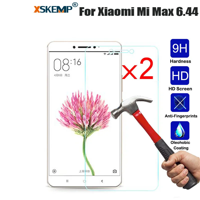 XSKEMP 2 шт./лот Защитная пленка для экрана из закаленного стекла Xiaomi Mi Max 6 44 9H 0 3 мм
