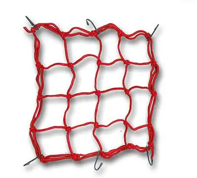 

Universal Motorcycle Scooter Street Bicycle Helmet Luggage Mesh Net Bag Bike Red