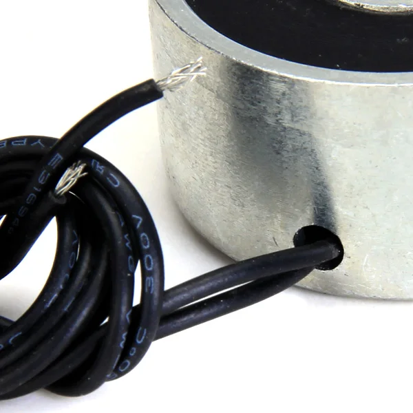 DC 24V Electric Lifting Magnet Electromagnet Lift Solenoid Holding 25Kg /55LB 