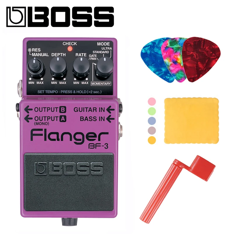 Boss BF-3 Audio Flanger педаль для гитары и басов с мгновенным режимом нажмите на время