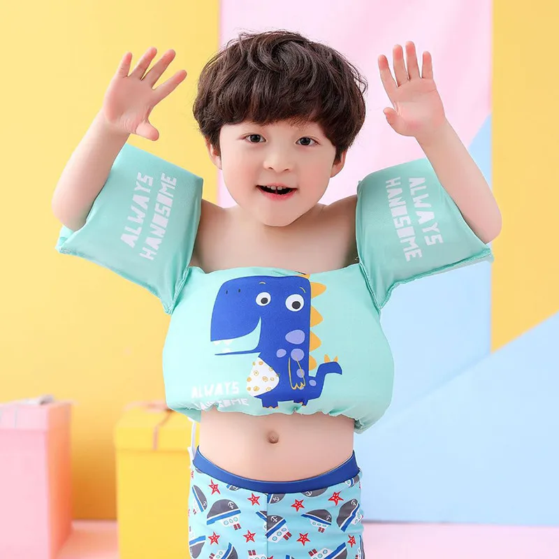 

1PCS Pretty Inflatable Child Swim Vest Cartoon Life Vest Jackets Kids Swimming Pool Float Ring Swim Arm Ring Safety Training Toy