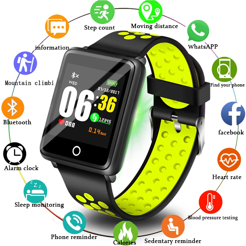 

New Smart Bracelet Men Women Sport Watch Fitness Tracker Pedometer Blood Pressure Heart Rate Blood oxy Monitor Smart Band