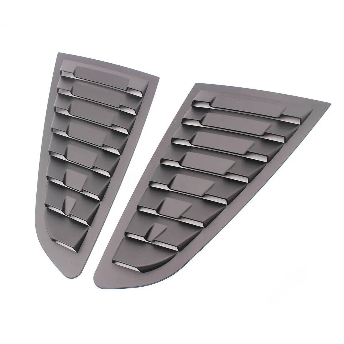 

Matte Black Side Vent Window Scoop Louver Cover Trim For Ford Mustang 2015-2018
