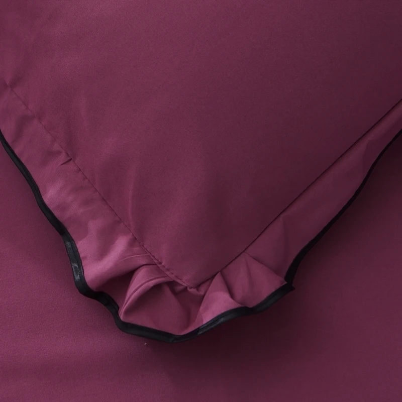 Jeefttby/комплект постельного белья из 3 предметов: однотонное кружевное украшение, нескользящая юбка для кровати, постельное белье для больших девочек, наволочка, домашний текстиль