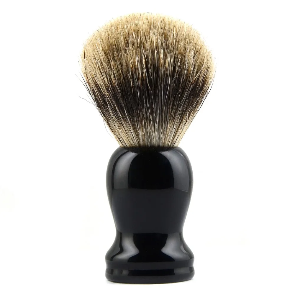 

Defect Best Badger Hair Shaving Brush Wood handle Men Shave Beard Safety Razor Barber Brushes