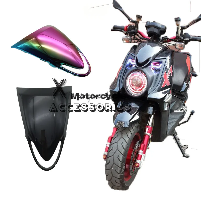 

Motorcycle Front Headlight Headlamp Head Light Lamp small Mask Cover Shield Large Carbon For Zuma BWS X-Over X 125 YW125