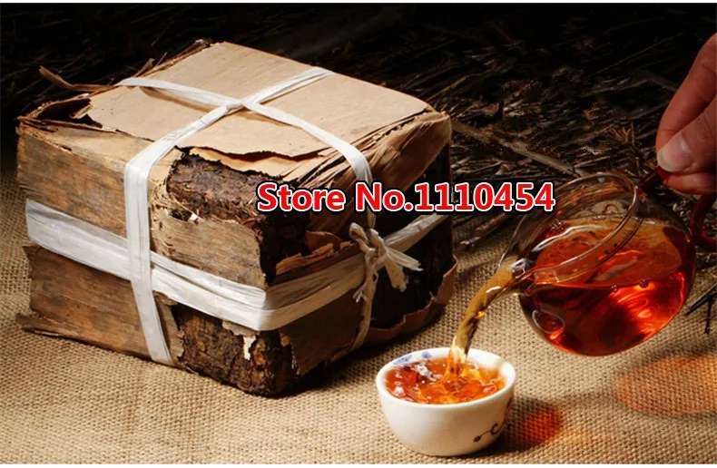  Made In1970 Ripe Pu er Tea 250g Oldest Shu Puer Tea Ancestor Antique Honey Sweet Dull-red Puerh Tea Ancient Tree Pu'er Tea Brick 