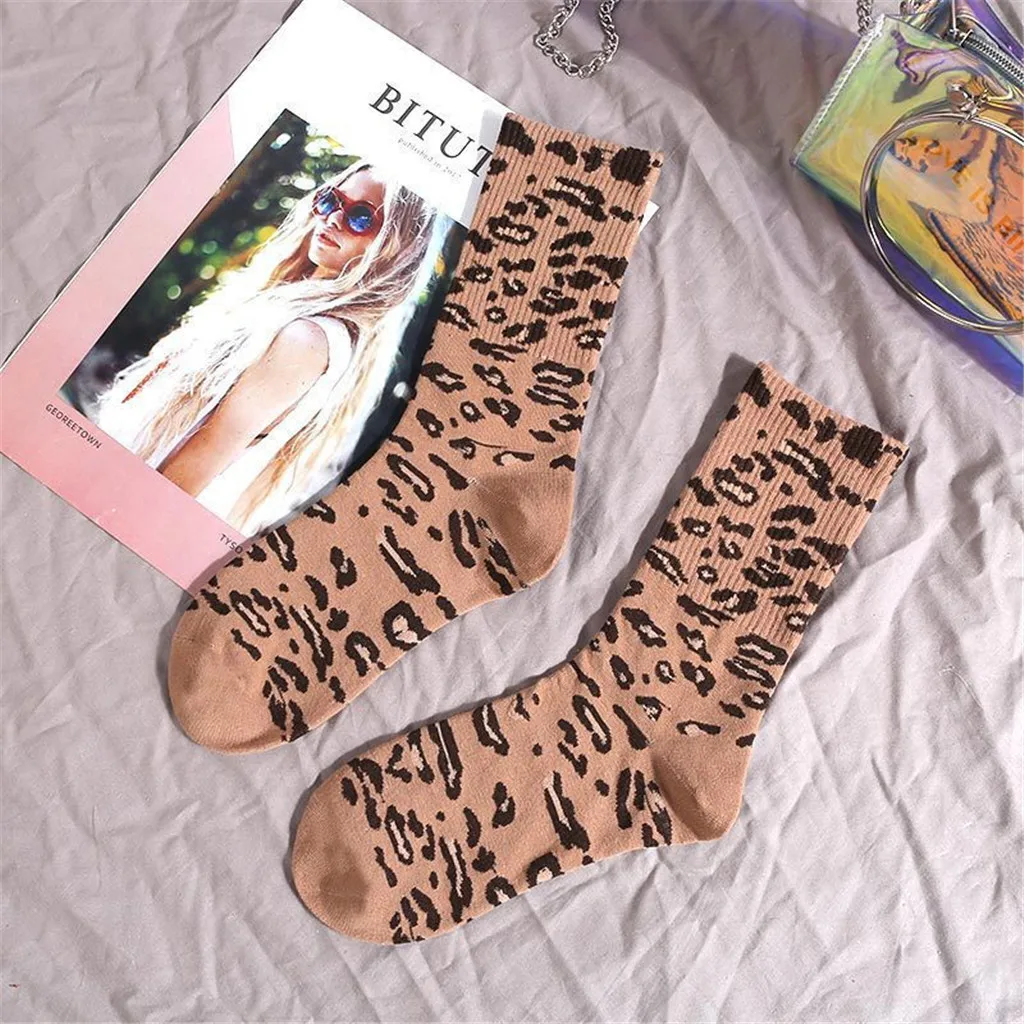 Мужские и женские носки унисекс, зимние теплые носки с жемчугом и леопардовым принтом, рождественский подарок, Лидер продаж, модные однотонные, Прямая поставка#30
