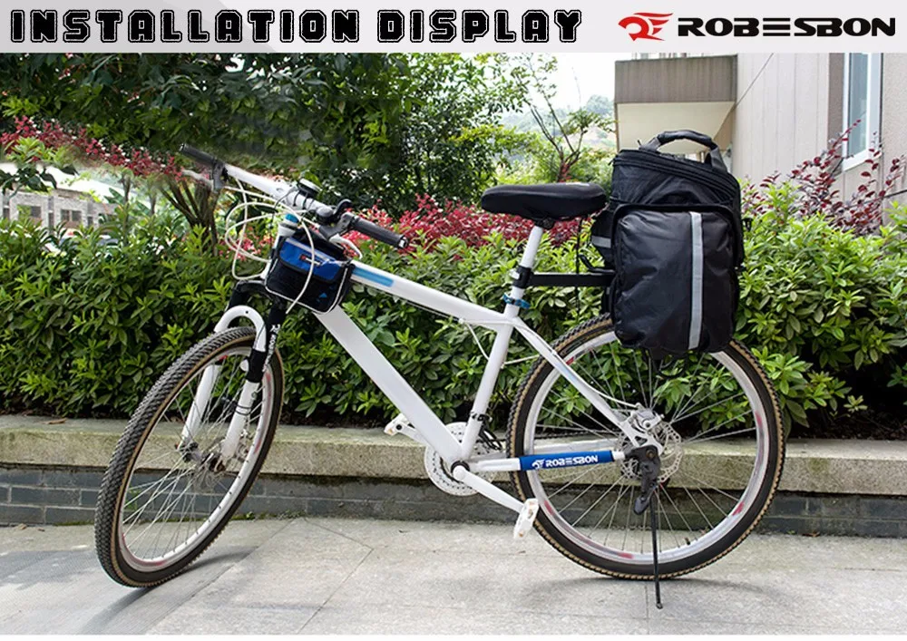 Robesbon 35L Fashionable Cycling Bicycle Bike Waterproof Rear Seat Trunk Handbag Bag
