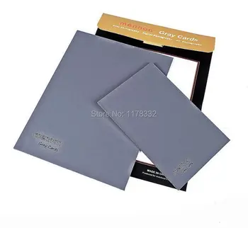 

Digital Gray Cards 2 Gray card Size 10"x8" and 8"x6" for White balance exposure flash meter 18%-L