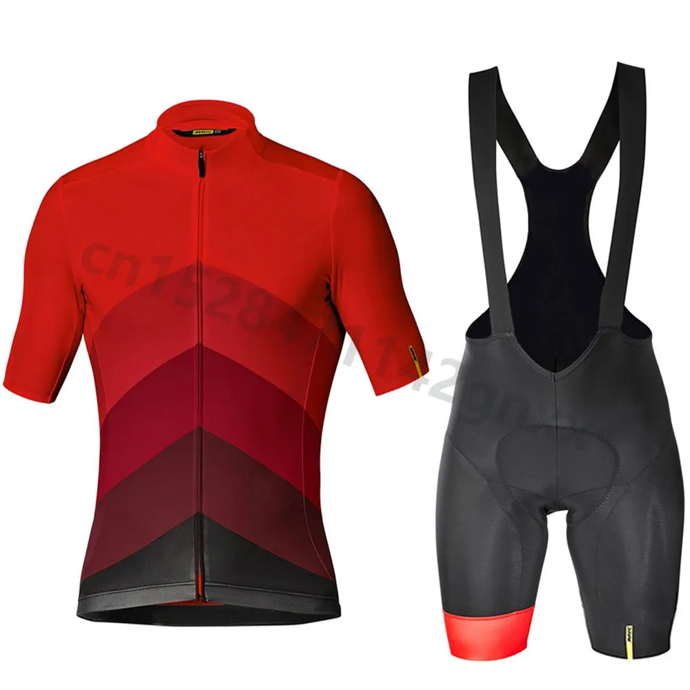 

Pro Team MAVIC Cycling Jersey Men Set 2019 New Summer Short Sleeve MTB bike clothing sport uniforme maillot ropa ciclismo hombre