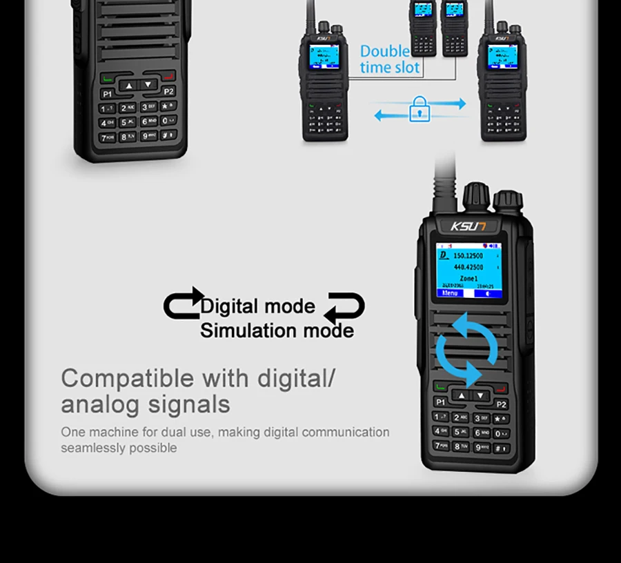 U/Dual Band Профессиональный fm-передатчик DMR7-D2 Любительское радио оборудование с DTMF рация