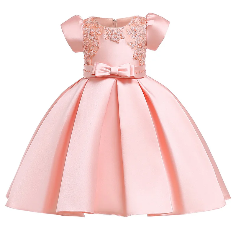 Beading-flower-girls-dress-kids-elegent-bow-tutu-clothing-baby-princess-party-clothes-children-custumes-3 (2)