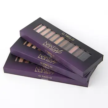 

12 Colors Eyeshadow Palette Highlighter Glitter Matte Eye Shadow Set with Brush