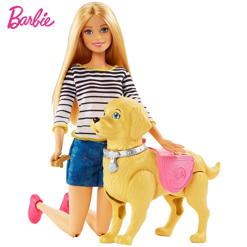 Original Barbie Authorize Brand Fashion Dolls Bicycle Model Dog Toys for Children Riding Girl Birthday Gift Boneca Juguetes