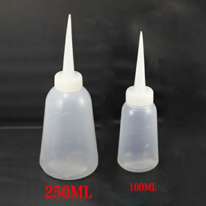 

100ml or 250ml Plastic needle-nosed crystal glue plastic bottle Dropper Liquid Sample Eyes Fall Reusable Bottle