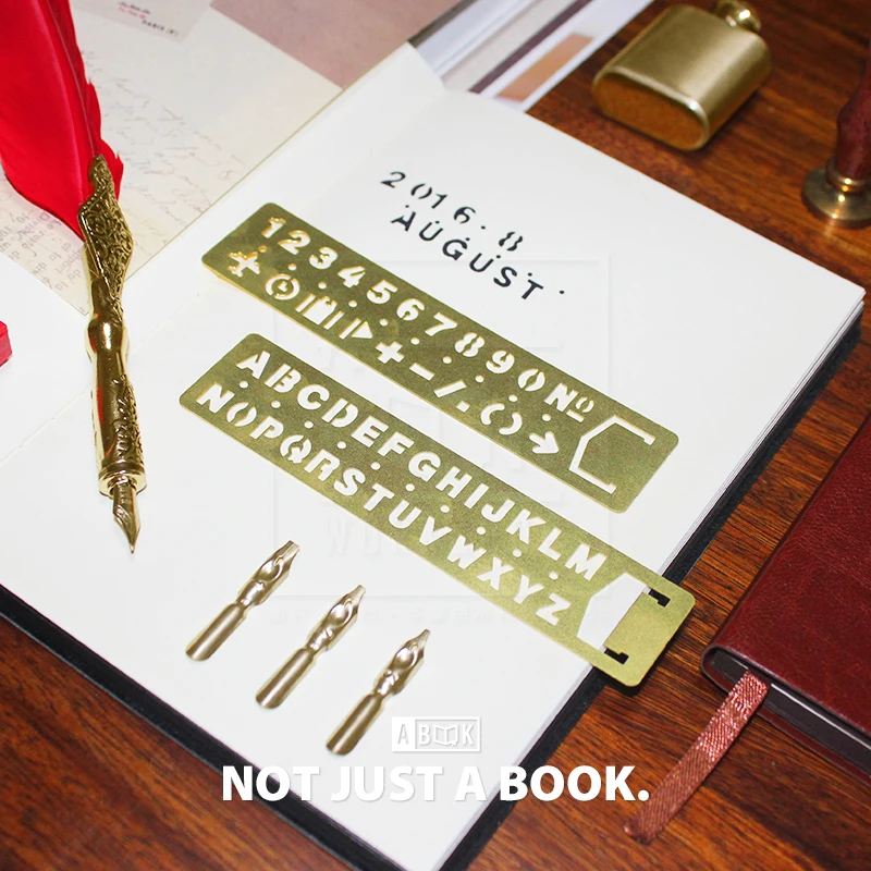 bookmark ruler vintage brass scale digital letter cutout ruler traveler's notebook digital midori hobo loose leaf bookmark ruler vintage brass scale digital letter cutout ruler traveler's notebook digital midori hobo loose leaf