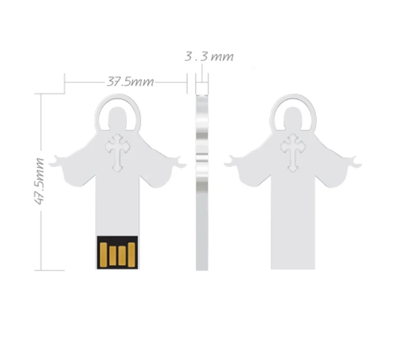 Jesus metal usb флеш накопитель 64 ГБ 16 32 8 4 Гб водонепроницаемый u диск/маленький/флеш