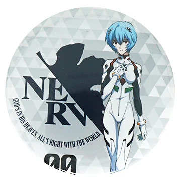 Аниме Евангелион Genesis Evangelion EVA Ikari Shinji Soryu Asuka Ayanami Rei Nagisa Kaworu металлический значок брошь на булавке - Окраска металла: 02 Ayanami Rei